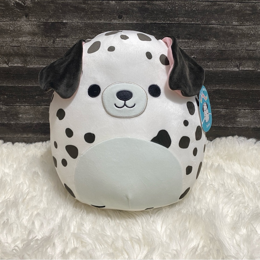 🆕 SQUISHMALLOWS DUSTIN THE DALMATION DOG KELLYTOY DOG SQUAD PLUSH